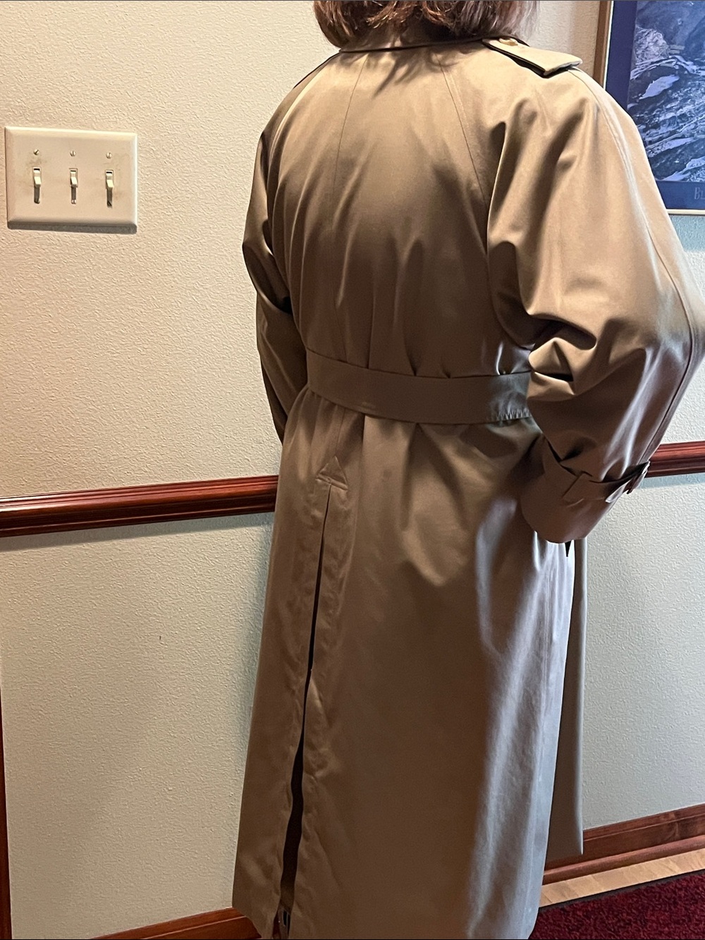 Burberrys Beige Double-Breasted, Belted Trench Coat with Zip-out Lining. - Picture 5 of 12